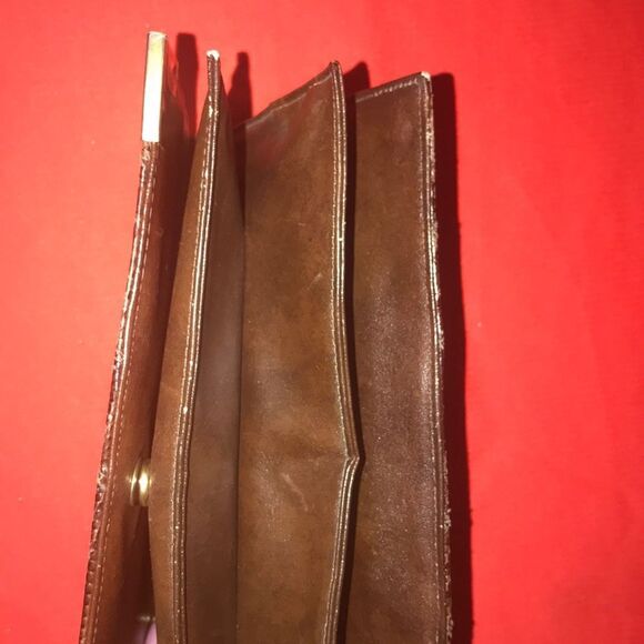 Bogs by Varon VTG Python hon & Snakeskin Clutch Envelope Women Bag - Picture 12 of 16